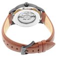 Titan Automatics Black Dial Tan Leather Strap Watch - image number 4