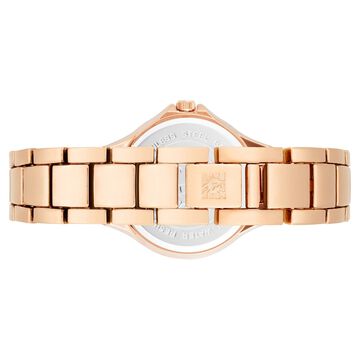 Anne Klein Quartz Analog White Dial Metal Strap Watch for Women