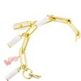 Anne Klein Quartz Analog Pink Dial Metal Studded with Rose quartz Gemstone Strap Watch for Women - image number 1