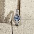 Poze By Sonata Quartz Analog silver Dial Golden Metal Strap Watch For Women