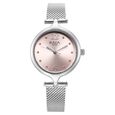 Titan Raga Showstopper Quartz Analog Pink Dial Silver Metal Strap Watch For Women - image number 0