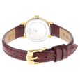 Titan Nebula Vintage 18k Gold Analog Diamond Studded Dial Leather Strap Watch for Women - image number 4