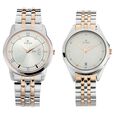 Titan Bandhan Quartz Analog with Day and Date Silver Dial Stainless Steel Strap Watch for Couple - image number 0