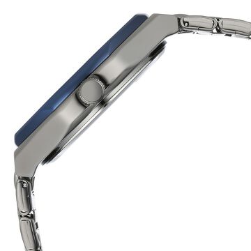 Fastrack Vyb Limitless Quartz Analog Blue Dial Metal Strap Watch For Guys
