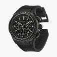 Cerruti 1881 Quartz Chronograph Black Dial Black Silicone Strap Watch For Men - image number 2