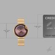 Fastrack Groove Analog with Dusty Purple Dial Rose Gold Metal Strap Watch for Girls - image number 3