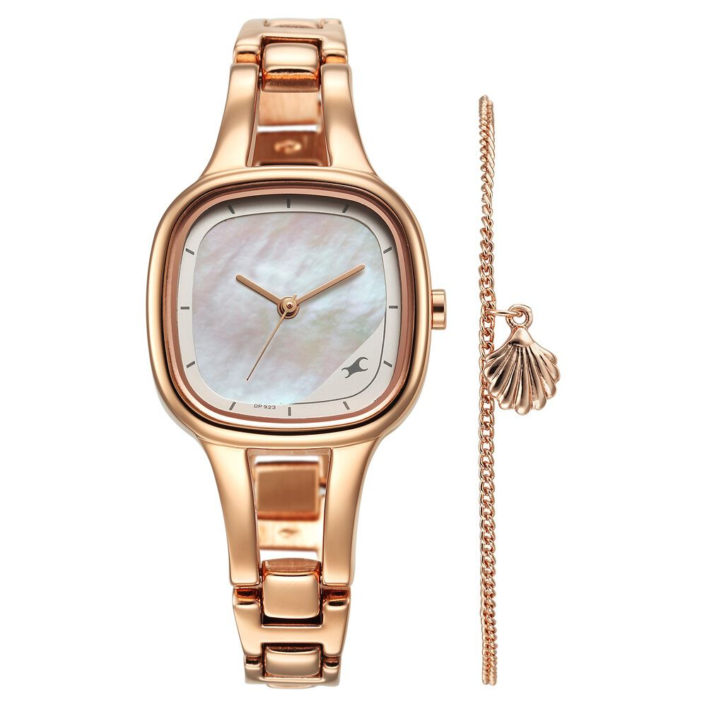 Buy Online Fastrack Pulse Quartz Analog Mother Of Pearl Dial Metal