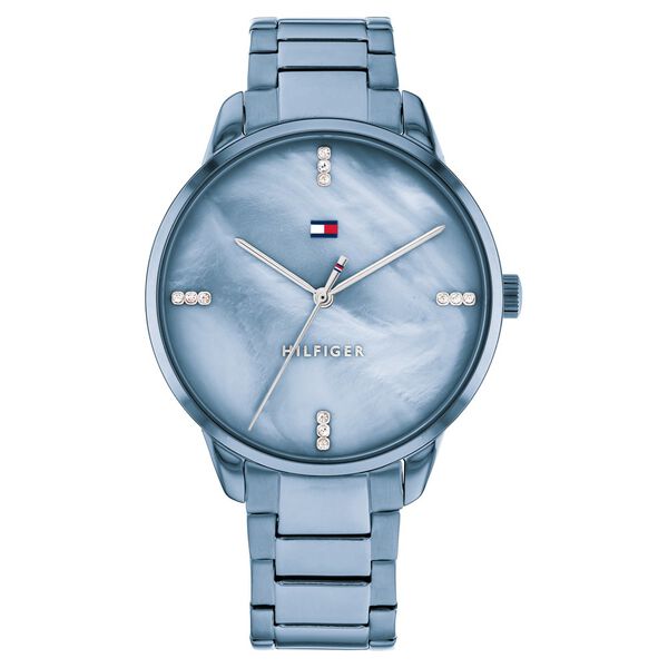 Tommy Hilfiger Quartz Analog Blue Dial Stainless Steel Strap Watch for Women - image number 0