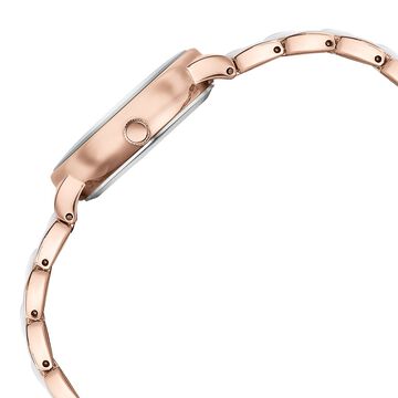 Sonata Poze Quartz Analog White Dial Metal Strap Watch For Women