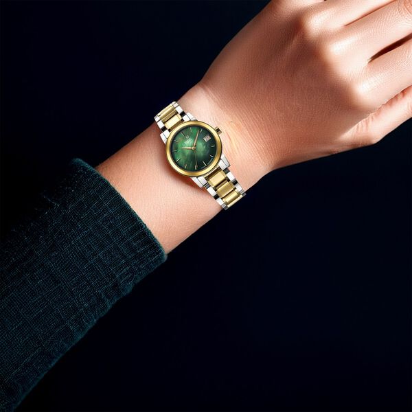 Xylys Ethereum Swiss Analog Stainless Steel Green Dial Watch for Women - image number 6