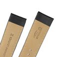 22 mm Black Genuine Leather Straps for Men - image number 4