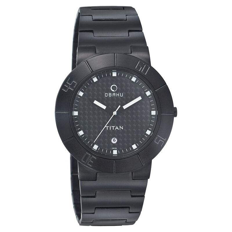 Titan Quartz Analog with Date Black Dial Watch for Men
