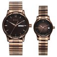 Titan Bandhan Quartz Analog with Date Brown Dial Stainless Steel Strap Watch for Couple - image number 0