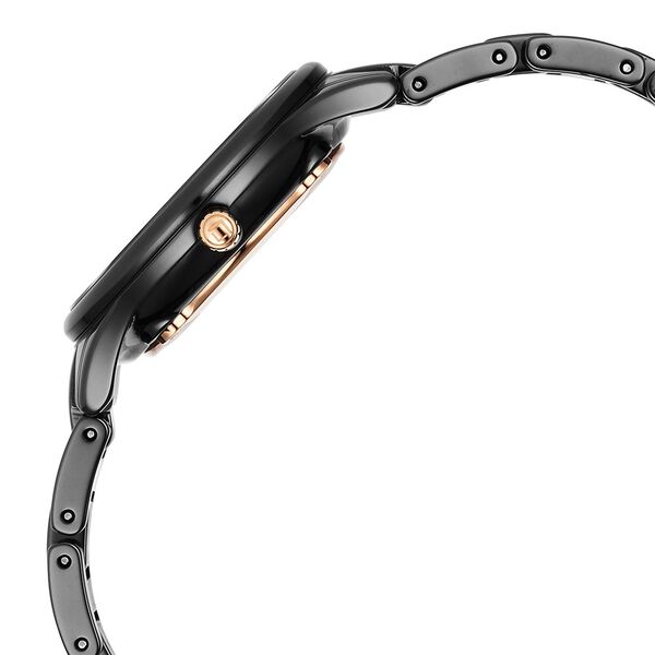 Xylys Swiss Analog with Date Black Ceramic Strap and Dial Watch For Women - image number 3