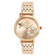 Titan Quartz Analog Green Dial Stainless Steel Strap Watch for Women