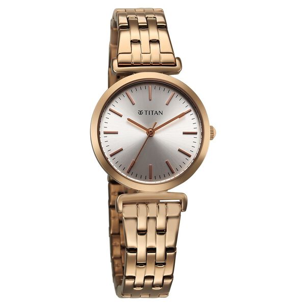 Titan Workmode Quartz Analog Silver Dial Stainless Steel Strap Watch For Women - image number 1