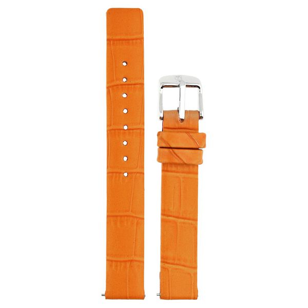 16 mm Orange Genuine Leather Strap for Women - image number 0