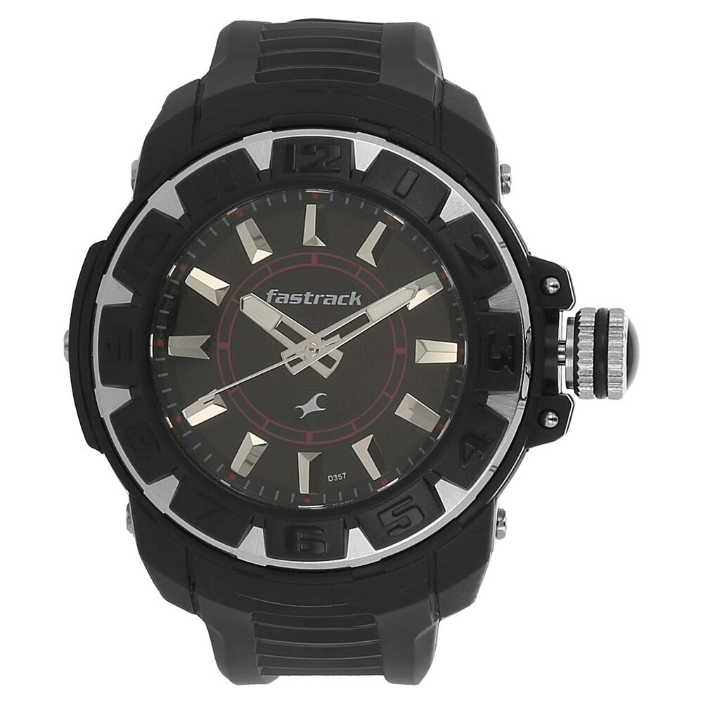 Buy Online Fastrack Quartz Analog Silver Dial Plastic Strap Watch