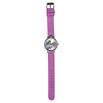 Zoop Disney Jasmine Analog Watch with Silver Dial & Purple Strap for Girls Kids, from House of Titan