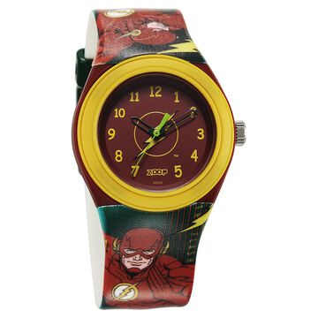 Zoop by Titan Justice League Quartz Analog Red Dial Polyurethane Strap Watch for Kids