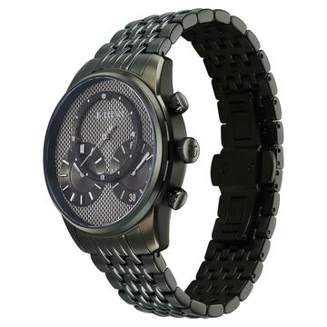 Titan Micromotors Analog with Independent Hour, Minute and 2nd Sub-Dial Olive Dial Stainless Steel Strap Watch for Men