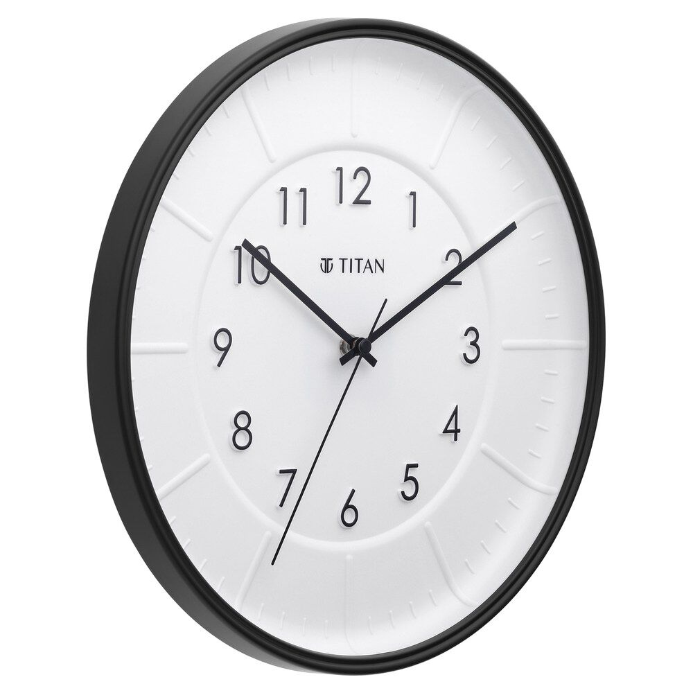 Buy Online Titan Contemporary Wall Clock with Raised Numbers
