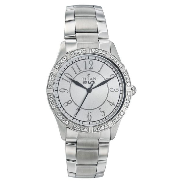Titan Quartz Analog White Dial Watch for Women - image number 0