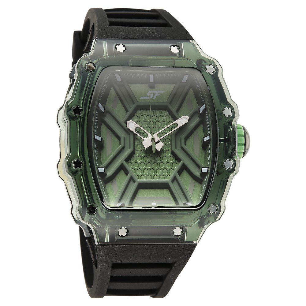 SF Maiden Voyage Sport Watch Green Dial And Black Strap Tonneau Shaped Case-picture-21