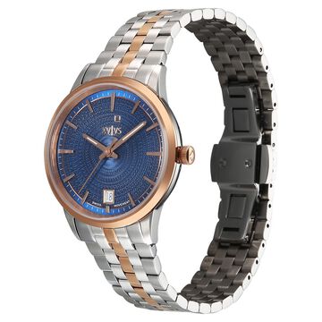 Xylys Swiss Quartz Blue Dial Silver Stainless Steel Strap Watch For Women