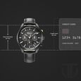 Titan Octane Classic Sporty Black Dial Chronograph Leather Strap watch for Men - image number 2