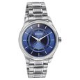 Sonata Quartz Analog Blue Round Dial Silver Stainless Steel Strap Watch For Men - image number 2