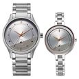 Fastrack Mixmatched Quartz Analog Silver Dial Silver Stainless Steel Strap Watch For Couple - image number 0