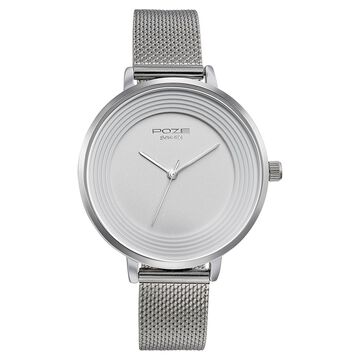 Sonata Poze Quartz Analog Silver Dial Mesh Strap Watch for Women