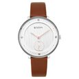 Titan Women's Svelte White: Multi-Function Watch Leather Strap - image number 1