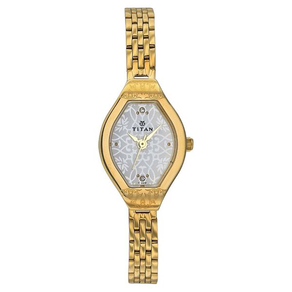 Titan Quartz Analog Silver Dial Watch for Women - image number 0