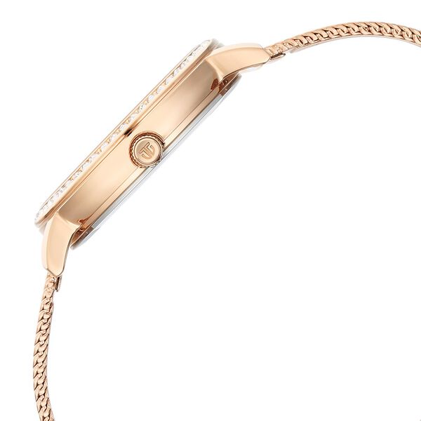 Titan Purple Style Up Quartz Analog Pink Dial Stainless Steel Strap Watch for Women - image number 3
