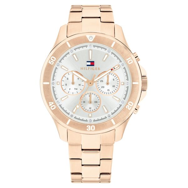 Tommy Hilfiger Quartz Multifunction Silver Stainless Steel Strap for Women - image number 0