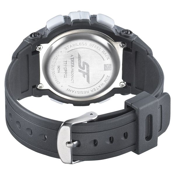 SF Digital Dial Black PU Strap Watch for Men - image number 3