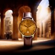 Titan Nebula Lustre 18k Gold Analog Leather Strap Watch for Men - image number 5