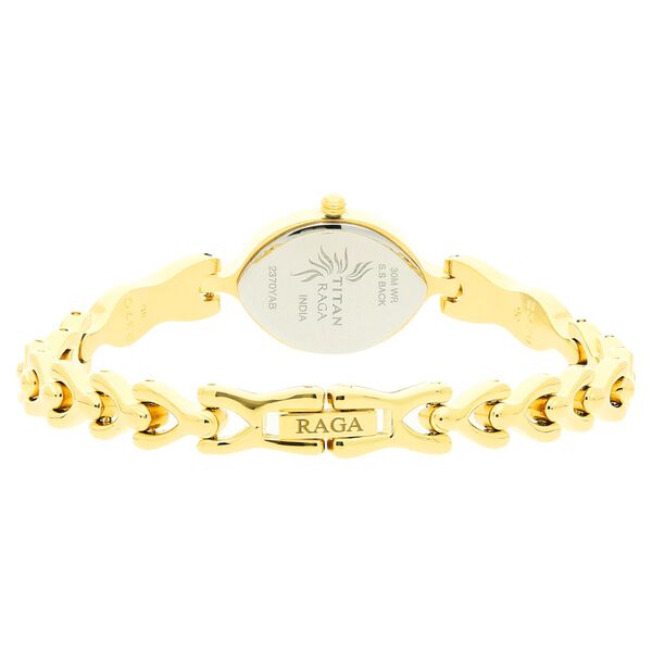 Titan Raga White Dial Women Watch With Metal Strap - image number 3