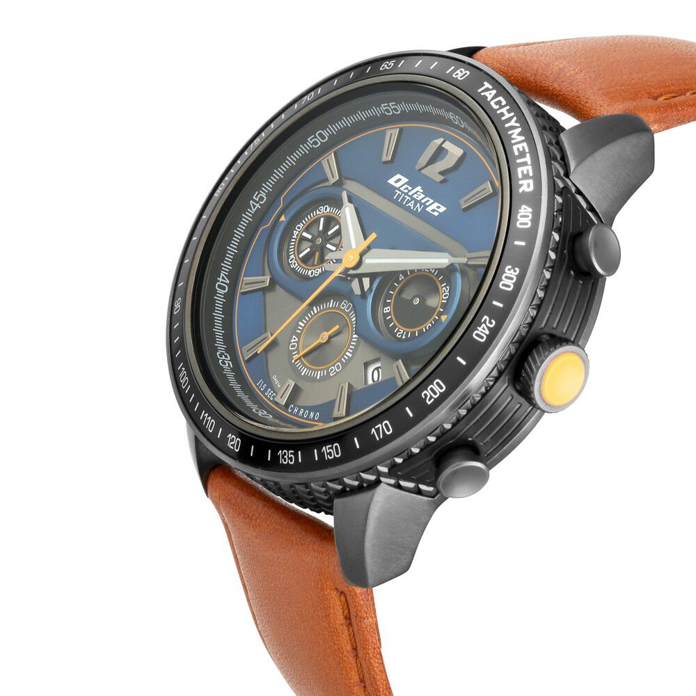 Titan octane blue chronograph watch 1762kl01 clearance