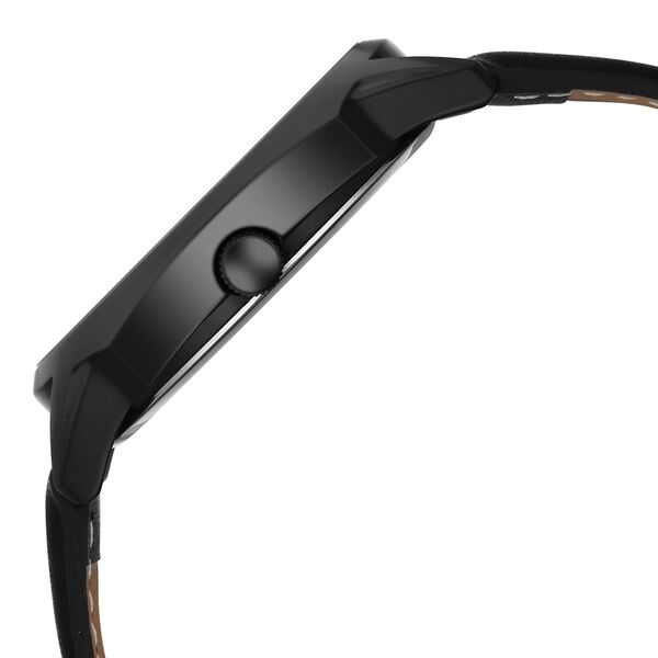 Fastrack Stunners Quartz Analog Black Dial Black Leather Strap Watch For Guys - image number 4