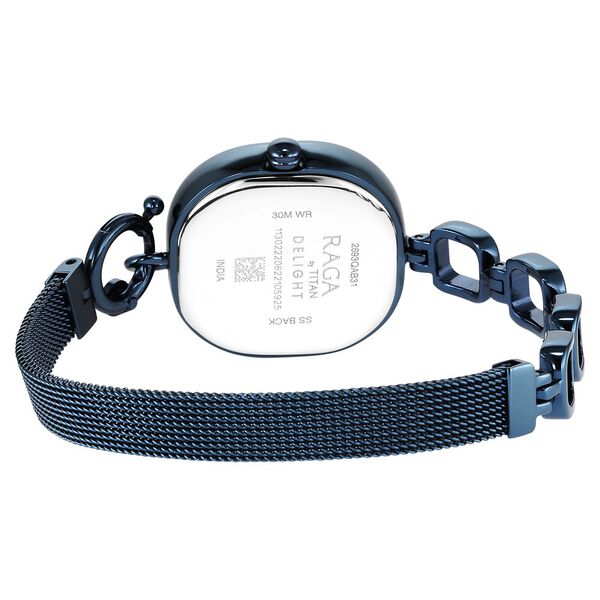Titan Raga Delight Blue Dial Analog Metal Strap Watch for Women - image number 5