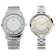Titan Bandhan Quartz Analog Silver Dial Silver Stainless Steel Strap Watch For Couple - image number 0