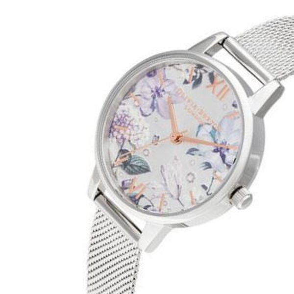 Olivia Burton Quartz Analog Silver Dial Stainless Steel Strap Watch for Women - image number 1