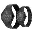 Titan Bandhan Black Dial Quartz Multifunction Stainless Steel Strap watch for Couple. - image number 2