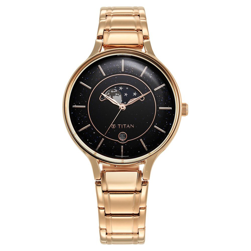 Blue dial titan watch new arrivals