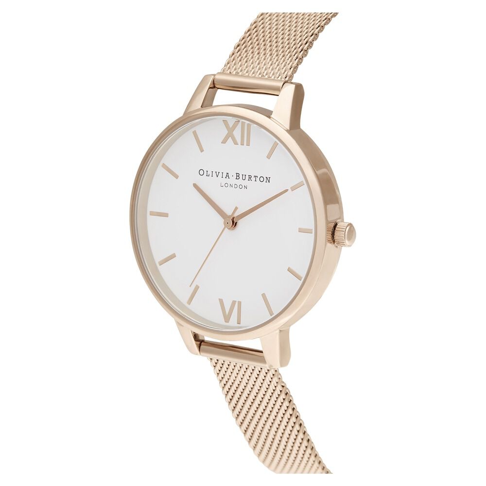 Buy Online Olivia Burton Quartz Analog White Dial Stainless Steel Strap Watch for Women ncob16de10w Titan