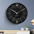 Titan Earth Flare Wall Clock - Wood Texture