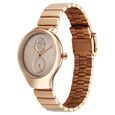 Fastrack Gelato rosegold multifunction metal strap watch with Caramel dial for Girls - image number 4
